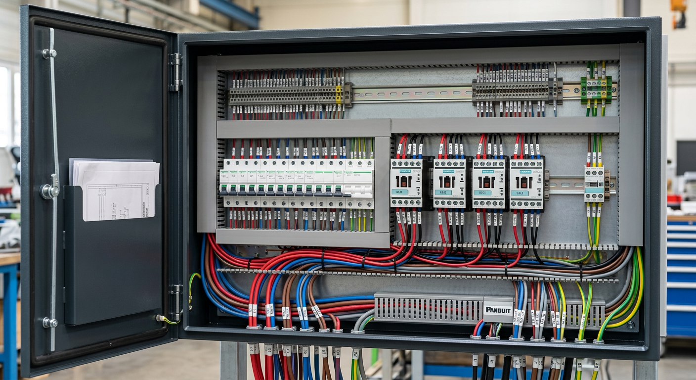 Painel de comando industrial
